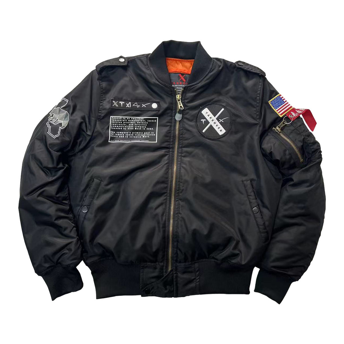 Takeover Flight Jacket Black